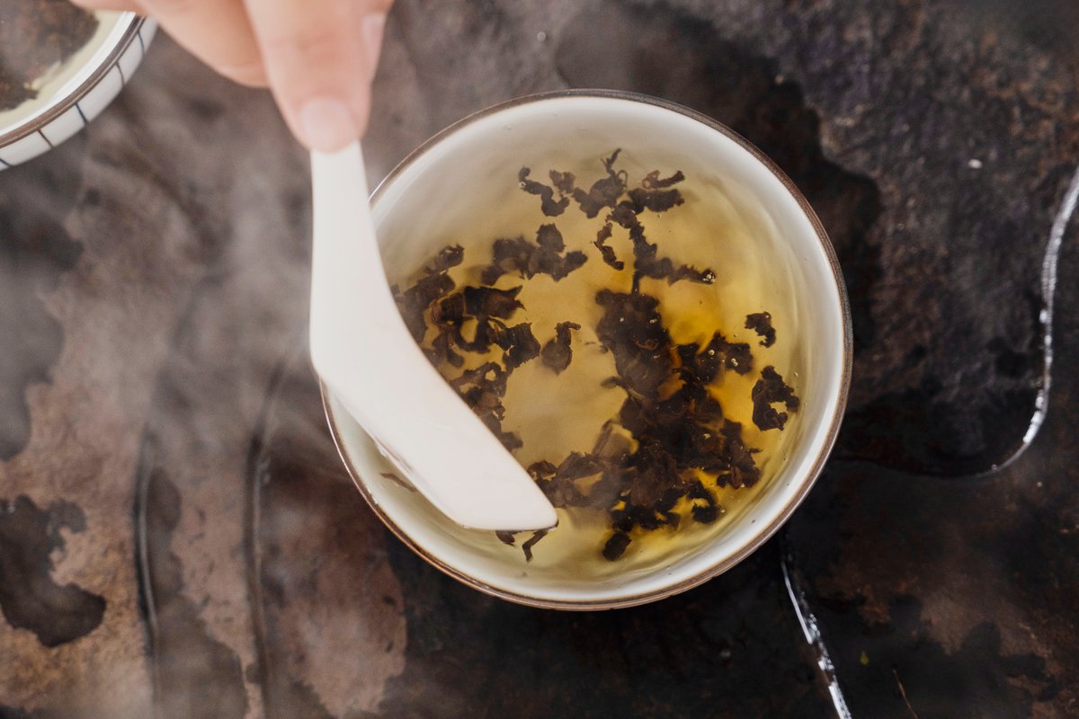 The humble bowl brew stirred gently with a spoon.