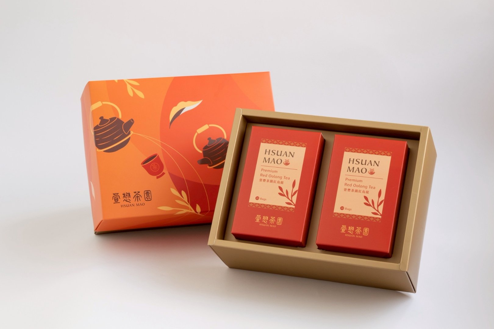 Red Oolong Gift Box C: tea bag collections.